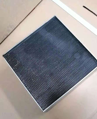 Struktur Monolit Metalik Honeycomb Catalyst Carrier Square 250cspi